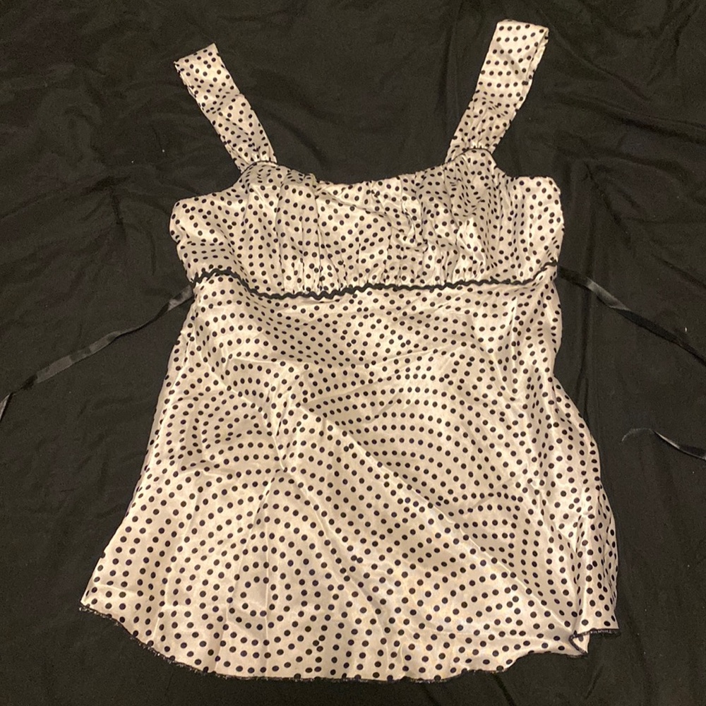 White polka dot Tank